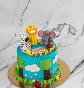 Jungle Theme Eggless Chocolate