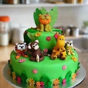 Jungle Theme Eggless Butterscotch