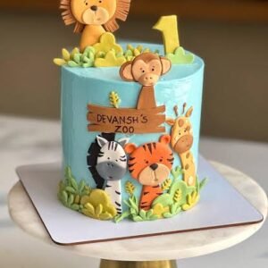 Jungle Theme Eggless Pineapple